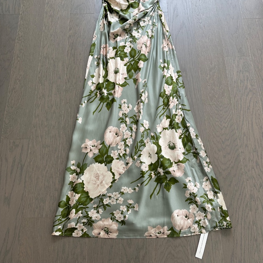 Reformation Sage Green Floral Maxi Dress - Picture 4 of 11